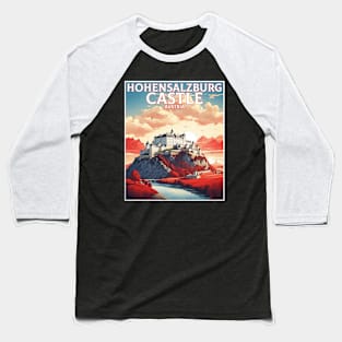 Hohensalzburg Castle Austria Sunrise Vintage Travel Retro Tourism Baseball T-Shirt